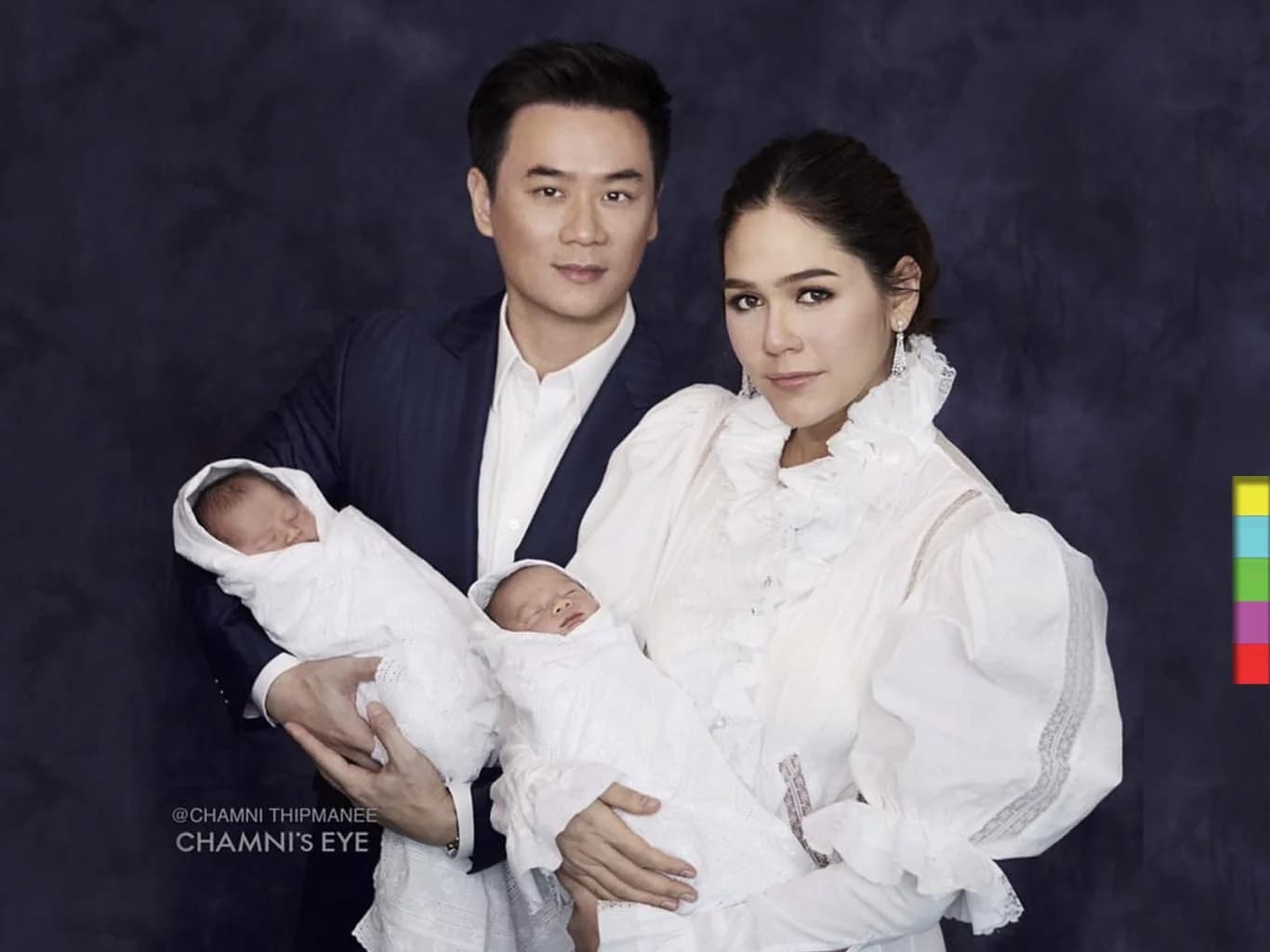 เผยโฉมแล้ว! ภาพแรก “น้องธันเดอร์-น้องสตรอม” ลูกชายแฝด “ชมพู่ อารยา”