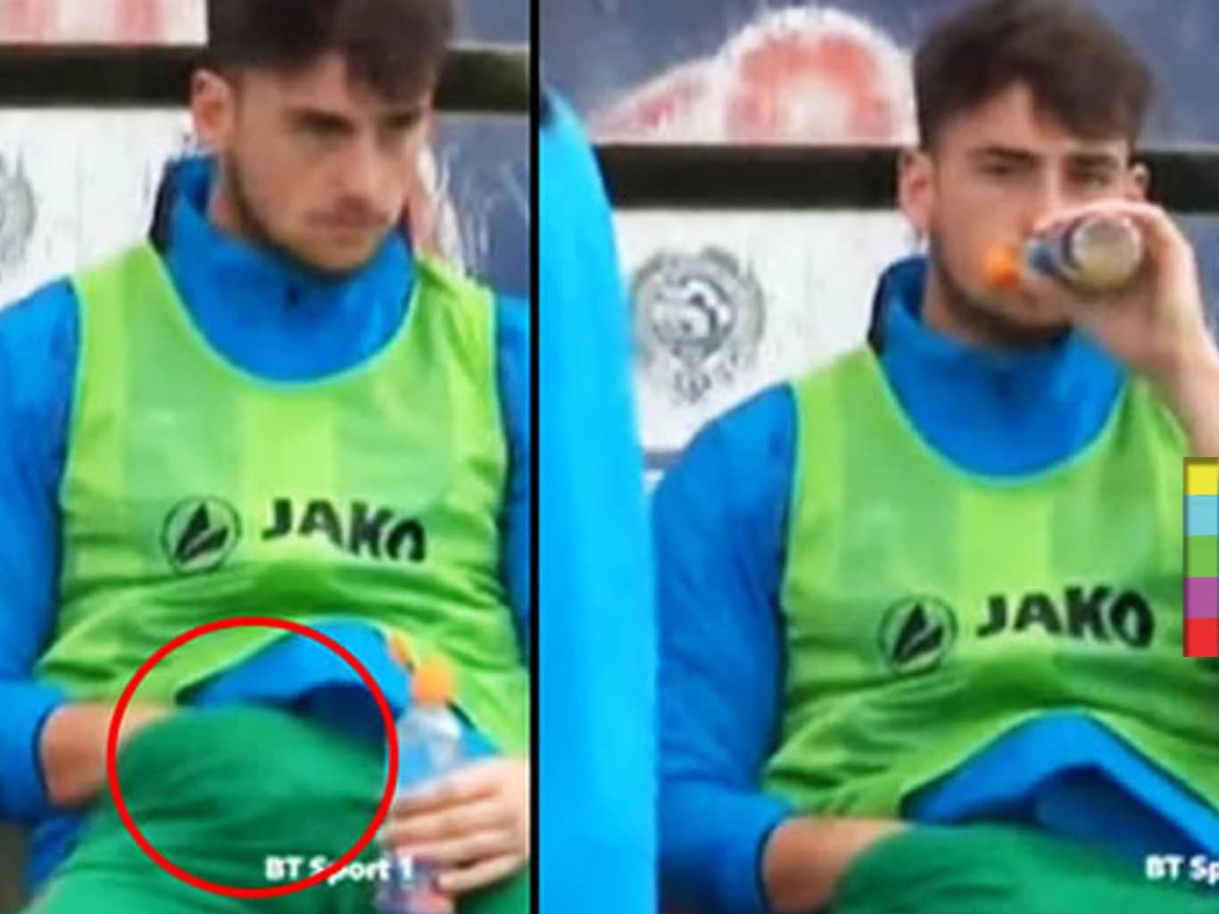 เปิดคลิป ! ผู้รักษาประตูเมืองผู้ดี ถูกจับภาพกำลังสแครชบอลตัวเอง