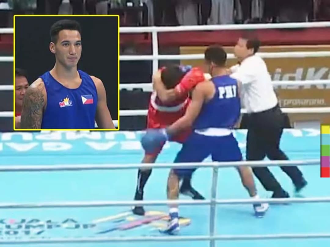 รัวไม่หยั้ง ! นักชกฟิลิปปินส์น็อกนักชกมาเลย์ ด้วยเวลาเพียง 24 วิ