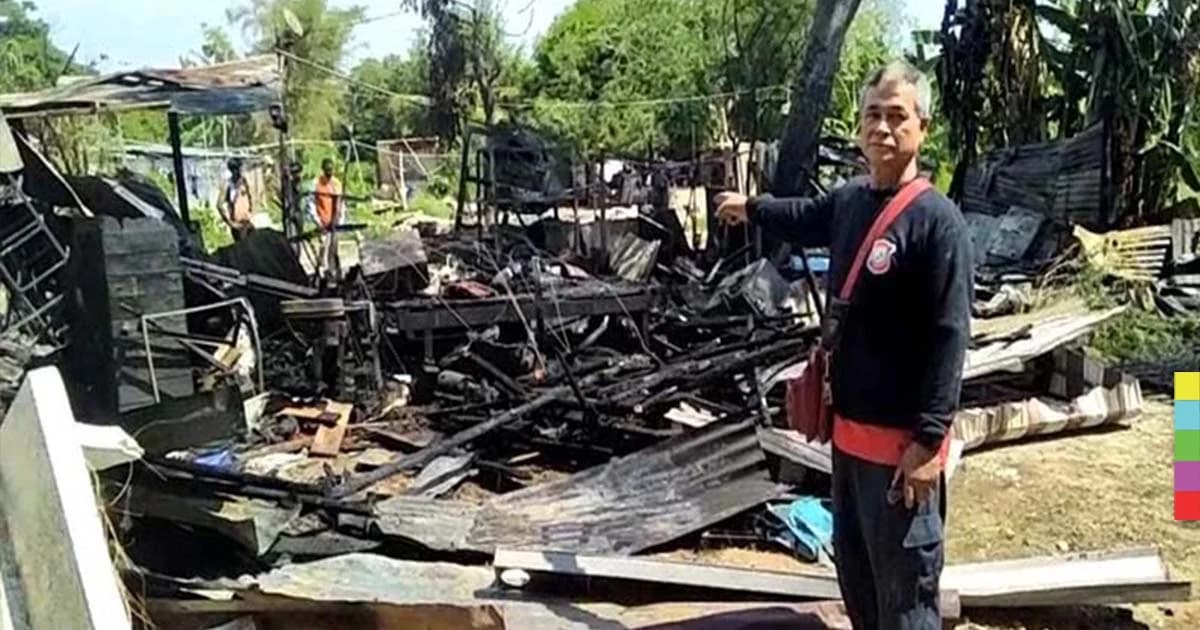 อารมณ์ชั่ววูบ ! สาวใหญ่น้อยใจแฟน ด่าทอ-ไล่ออกจากบ้าน กินเหล้าย้อมใจก่อนจุดไฟเผาบ้านวอด