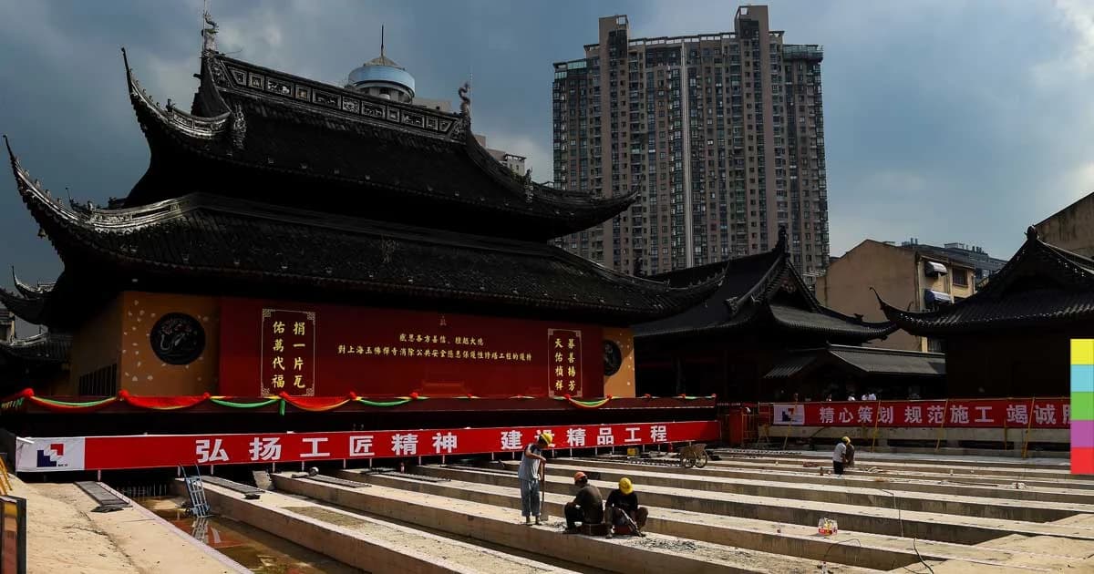 ตะลึง ! ย้ายศาลาวัดโบราณทั้งหลังในจีน โดยไม่มีการแยกชิ้นส่วน