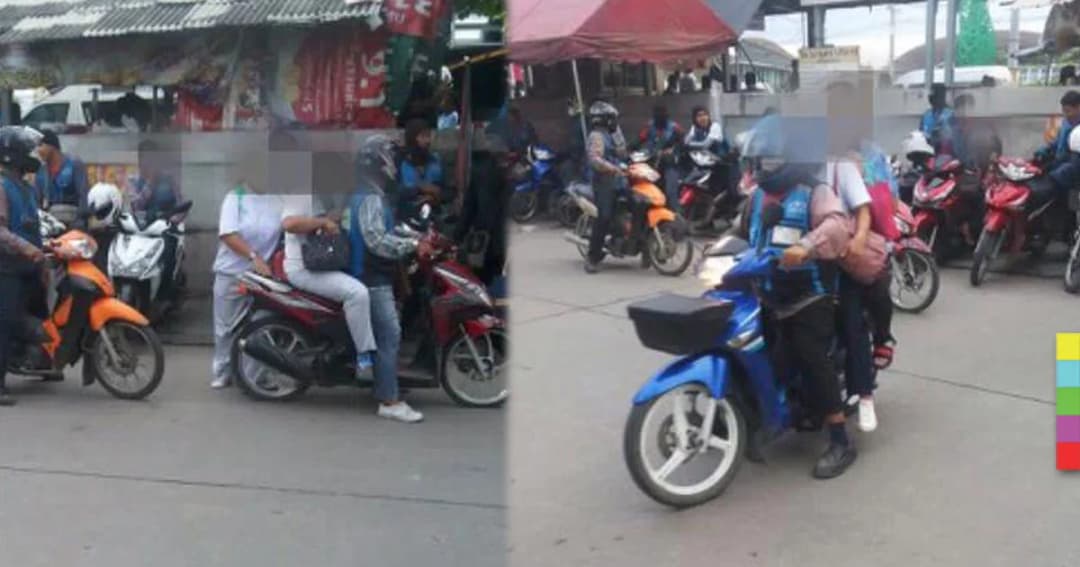 ร้องเพจดัง ! วิน จยย. มาเฟียย่านนวนครบังคับซ้อน 3 ซ้ำห้ามแท็กซี่ส่งในซอย