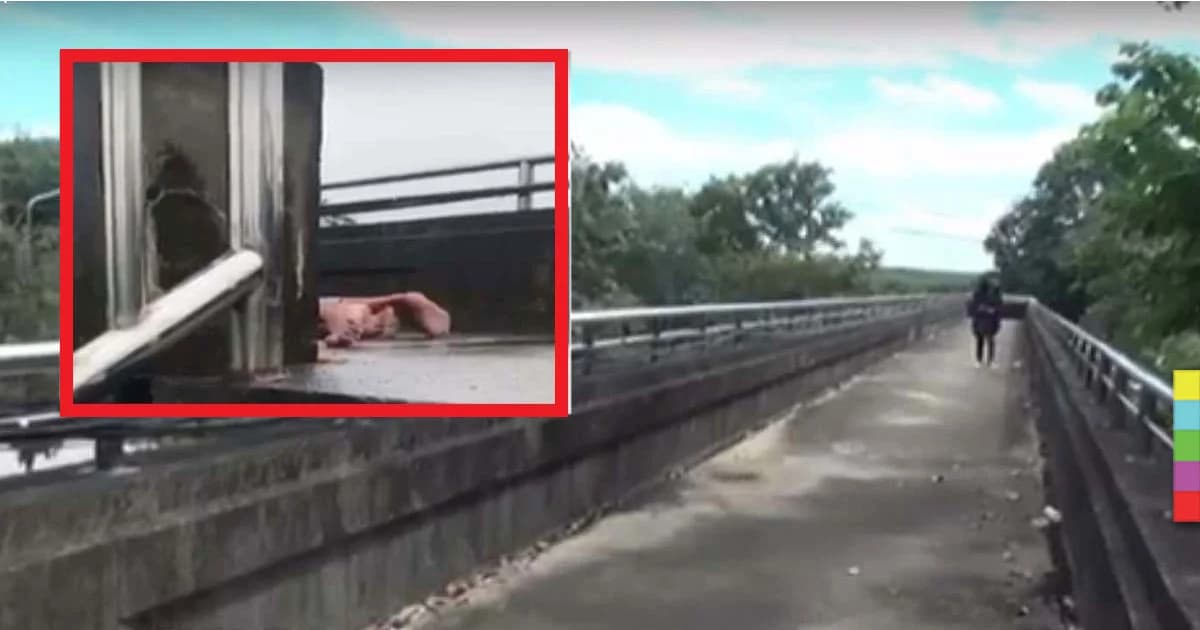 คืบหน้า ! คู่รักลอบมีเพศสัมพันธ์บนสะพานลอย ชาวบ้านคาด เป็นต่างด้าว