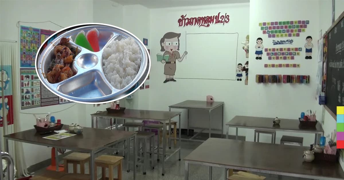 ย้อนอดีตวัยเรียน ร้านอาหารถาดหลุมสร้างจุดขาย