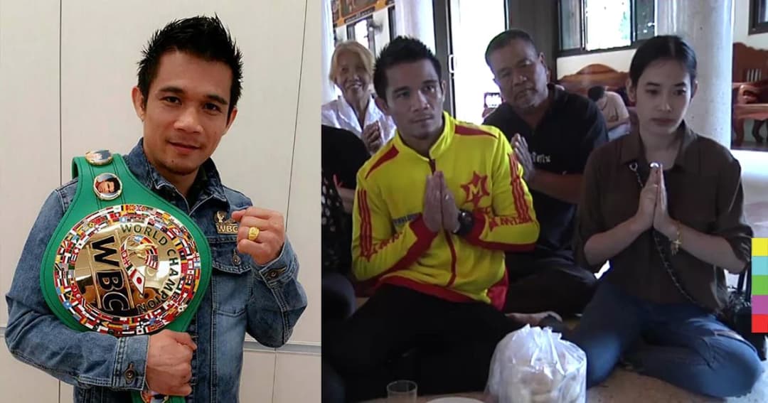 ‘เจ้าแหลม’ แชมป์โลก เดินทางถึงบ้านเกิดแล้ว เปรยหาฤกษ์แต่งงาน