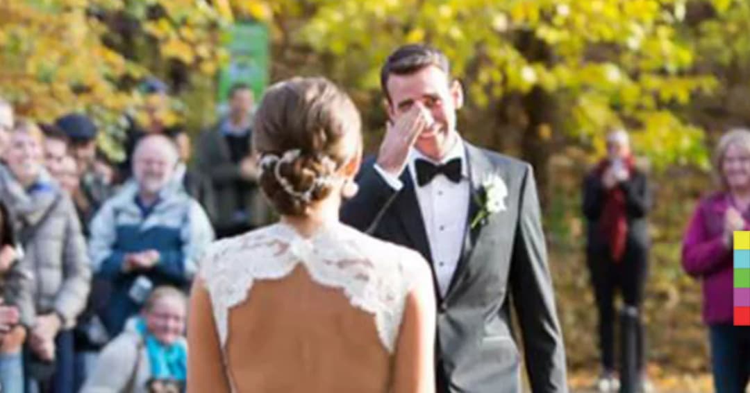 วินาทีต้องมนตร์ ! 12 ภาพเเห่งความตื้นตันผ่านใบหน้าเจ้าบ่าว เมื่อพบเจ้าสาวในงานวิวาห์