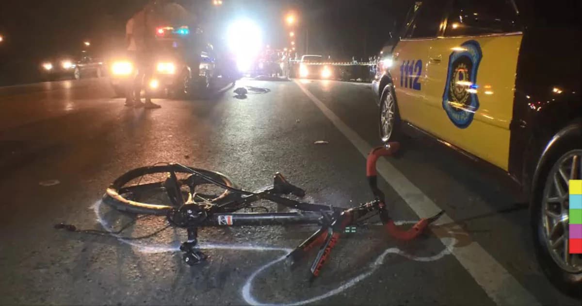 สลด ! ตำรวจปั่นจักรยาน กลับจากการไหว้พระ ถูกรถบรรทุกทับร่าง ดับสยอง