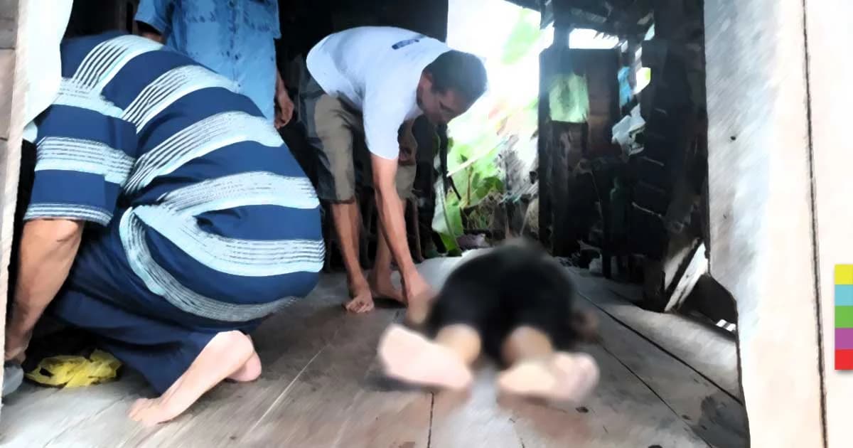 ยายวัย 66 ล้มหน้าขมำลงไปในถังน้ำดับคาที่