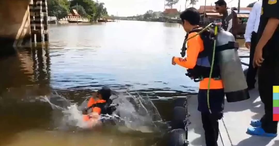 แม่น้องออยไม่ท้อ ! ประสาน ตร.บางกรวย ให้นักประดาน้ำงมหาเบาะแสลูก