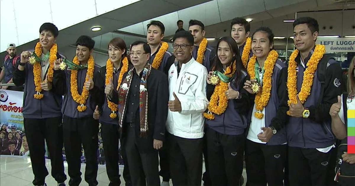 ฮีโร่บาสฯ หญิงกลับถึงไทยแล้ว “หทัยชนก” เผยได้งานทำหลังคว้าเหรียญทอง