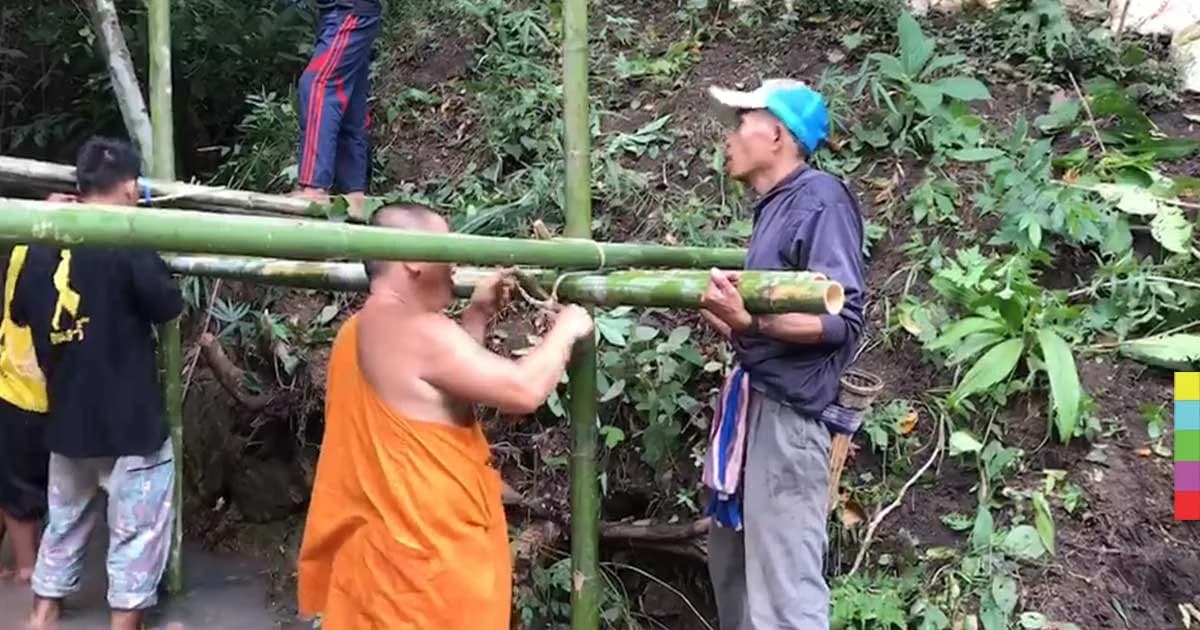 ชาวปายร่วมสร้าง “ฝายมีชีวิต” ถวายในหลวง ร.9