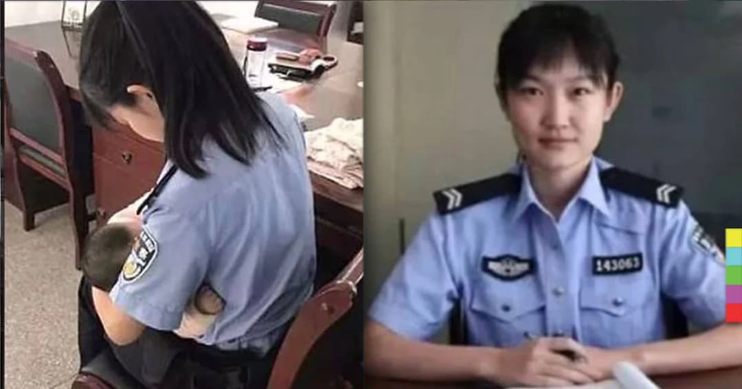 โลกออนไลน์เเห่ชื่นชม ‘ยอดตำรวจหญิงจีน’ ให้นมลูกผู้ต้องหา ที่ร้องจ้าด้วยความหิว