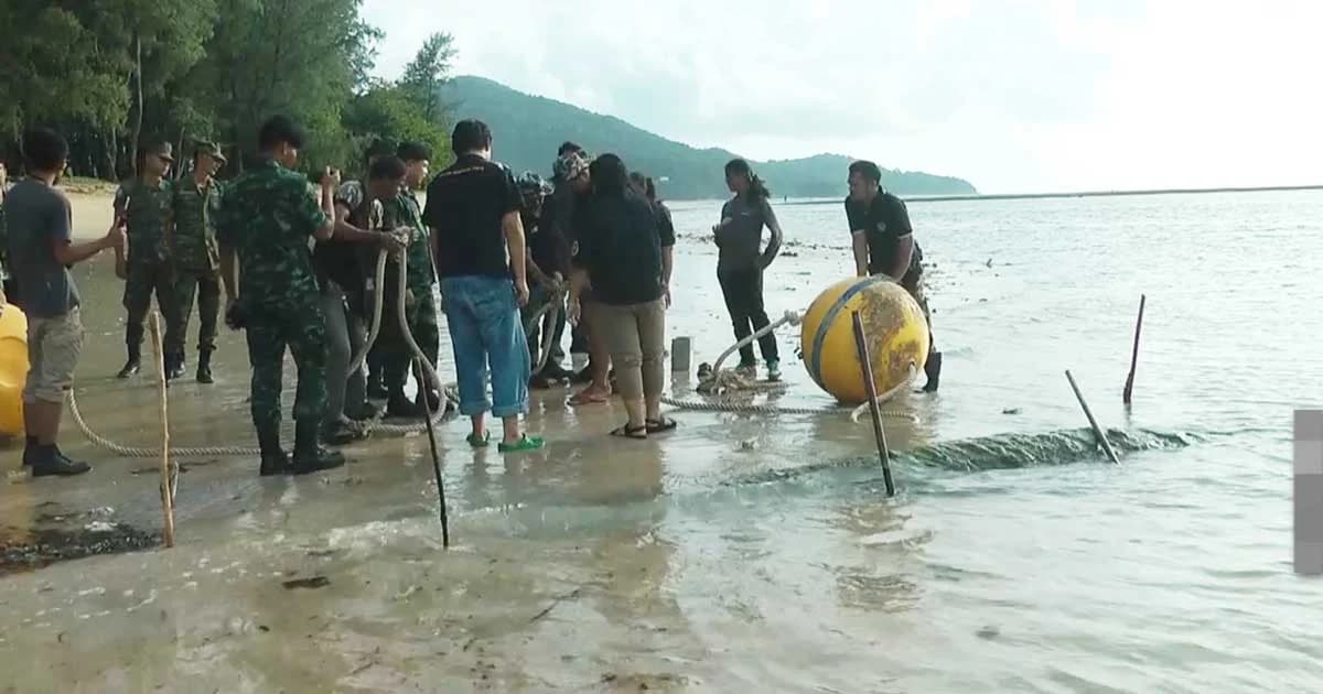 คืบหน้า ! จนท.ยัน วัตถุต้องสงสัยพบที่หาดในยางเป็นระเบิดตอร์ปิโด