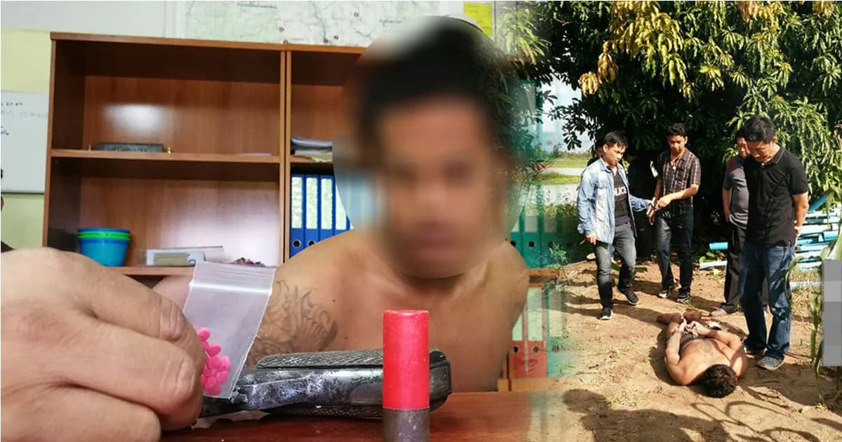 สุดเหิม ! หนุ่มวัย 20 ปี โดนล่อซื้อยาบ้า ยิง ตร. บาดเจ็บ ก่อนถูกตามรวบได้