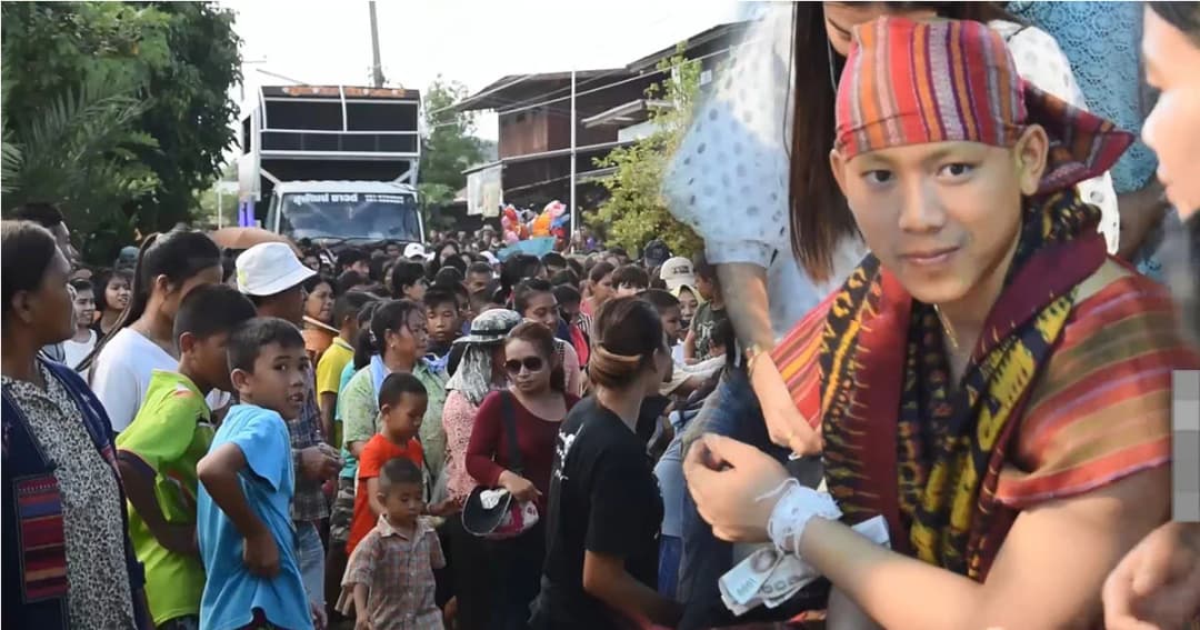 แฟนคลับกว่า 500 คน ร่วมแห่ฉลองนาค นักร้องดัง ‘เบิ้ล ปทุมราช’