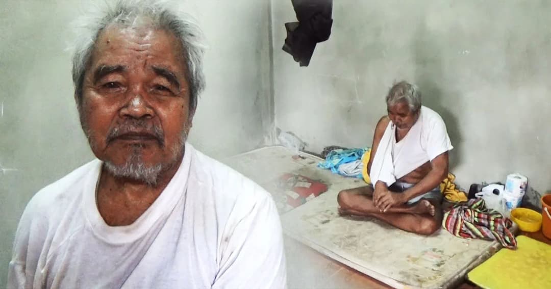 ตาวัย 80 ปี ลื่นล้มจนพิการ ถูกญาติหลอกพามาไว้ที่วัด ! จำต้องอาศัยในห้องเก็บของ ข้างเมรุ