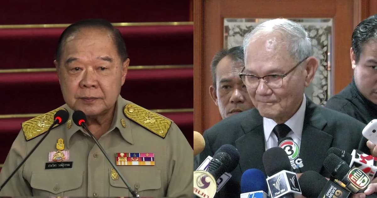 ‘ประวิตร’ ย้ำ ยังไม่ปลดล็อกพรรคการเมือง ขณะ ‘มีชัย’ เห็นต่าง