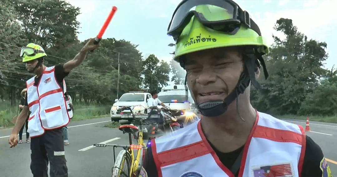 หนุ่มป่วยพาร์กินสัน หัวใจเกินร้อย ! ปั่นจักรยานคู่ใจ เป็นจิตอาสา ช่วยเหลือสังคม