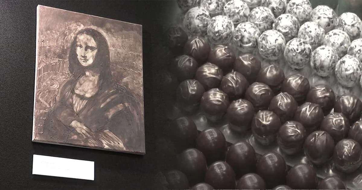 อังกฤษเปิดโชว์ช็อคโกแลต ผลงานศิลปะของนักจิตรกรรมชื่อดัง