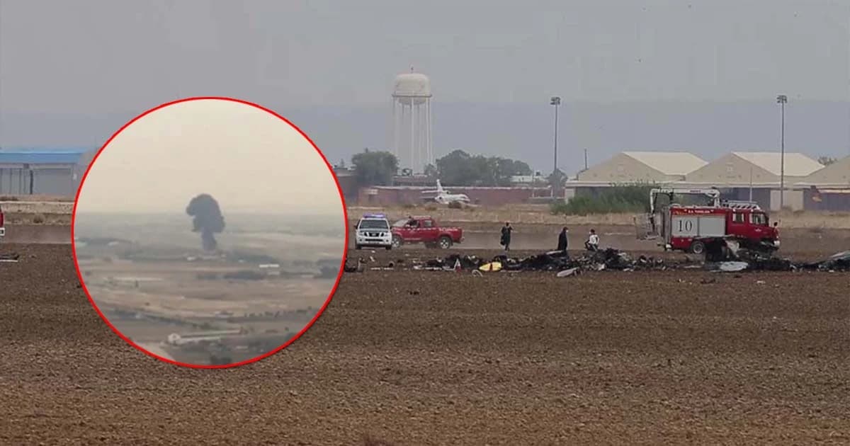 สลด ! อุบัติเหตุเครื่องบินขับไล่สเปนตกในฐานทัพ นักบินเสียชีวิต 1 นาย