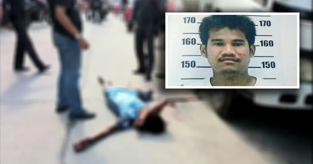 ผู้ต้องหาหนีคดี เเทงตำรวจ ก่อนถูกยิงสวน บาดเจ็บกลางถนน