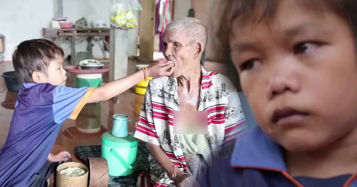 ยอดกตัญญู ! หนุ่มน้อยวัย 17 ป่วยหัวใจพิการ เลี้ยงดูย่าชราเพียงลำพัง