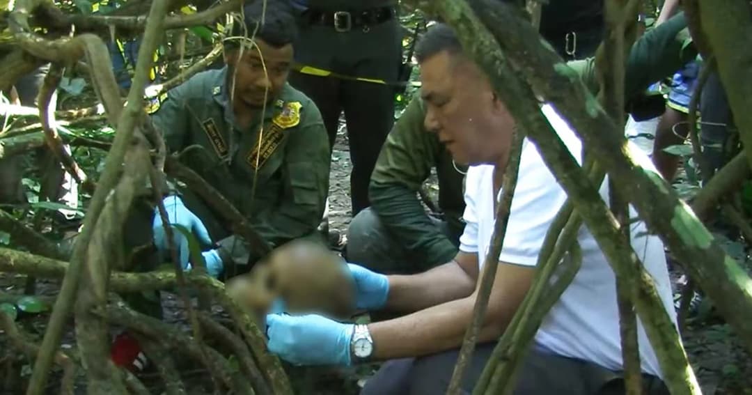 ชาวบ้านหาเห็ดพบโครงกระดูกมนุษย์ ในป่าลึก