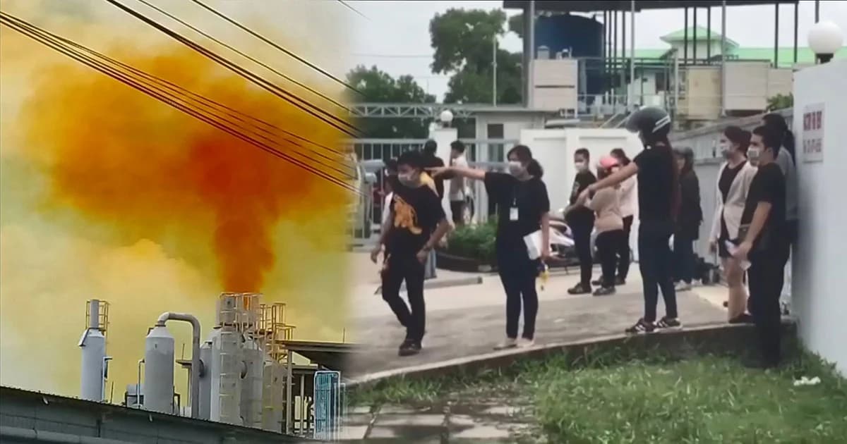 ระทึก ! สารเคมีในโรงงานรั่ว พนักงานหนีตายอลหม่าน