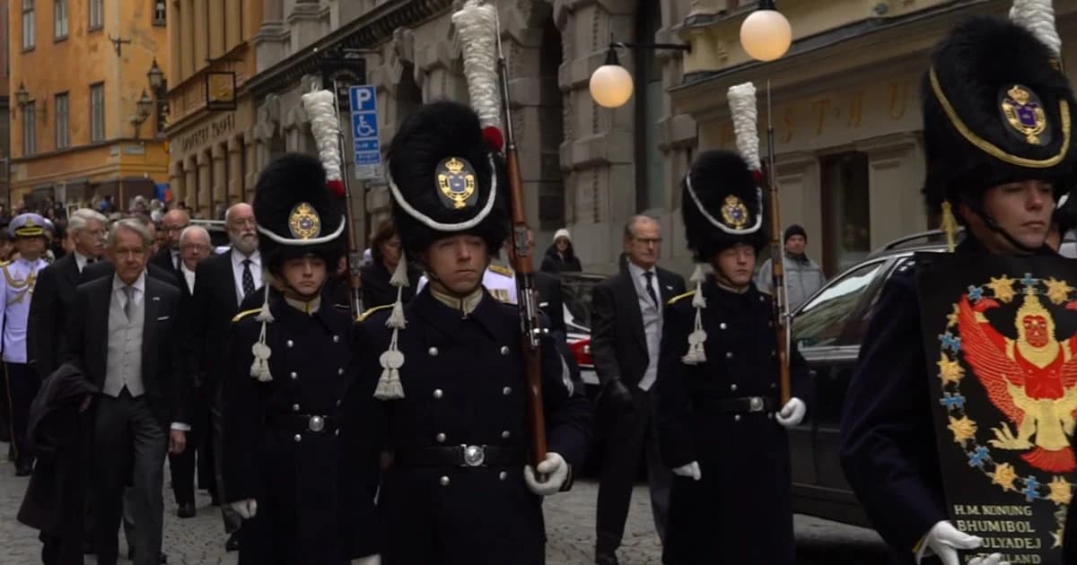 สวีเดน อัญเชิญ ‘พระราชลัญจกร’ ร. 9 ไปยังโบสถ์ที่ฝังพระบรมศพพระราชวงศ์สวีเดน