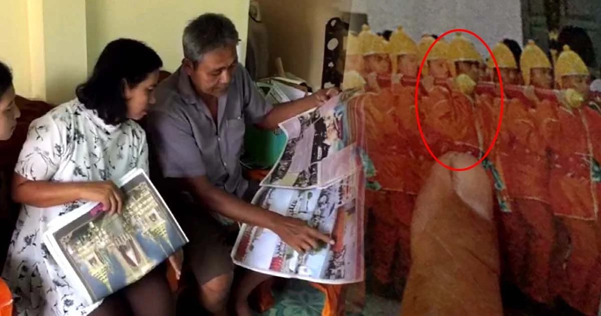 เป็นเกียรติสูงสุด ! แม่นายสิบทหารปลื้มลูกชายทำหน้าที่แบกหามเสลี่ยง ถวายในหลวง ร.9