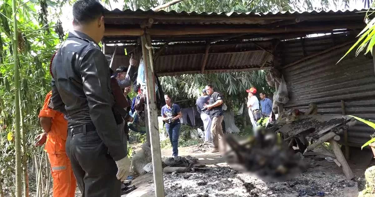 คนร้ายยิงหัว – ราดน้ำมันเผา ลุงวัย 61 ปี