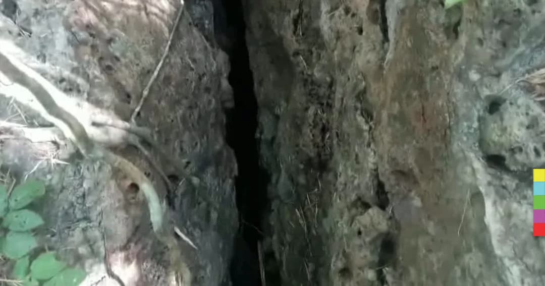 พบ ‘รอยแยกแนวหิน’ ที่กาญจนบุรี หวั่นเกิดอันตรายต่อนักท่องเที่ยว