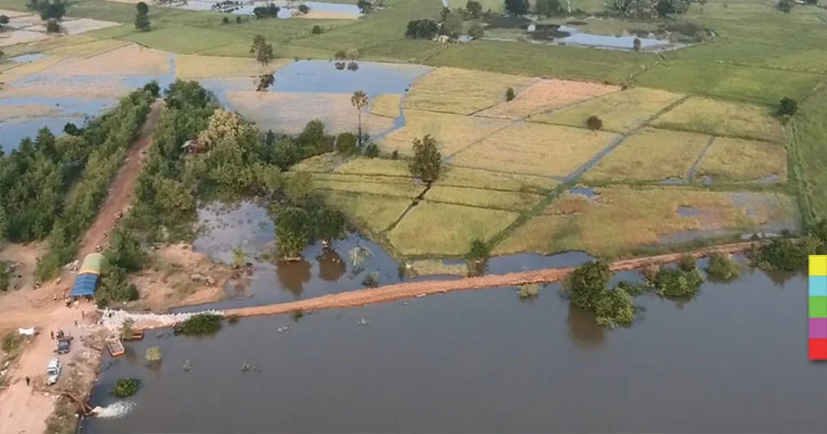 มหาสารคาม อ่วมหนัก ! น้ำท่วมโรงเรียน บ้านเรือน นาข้าวจมน้ำกว่า 7 พันไร่