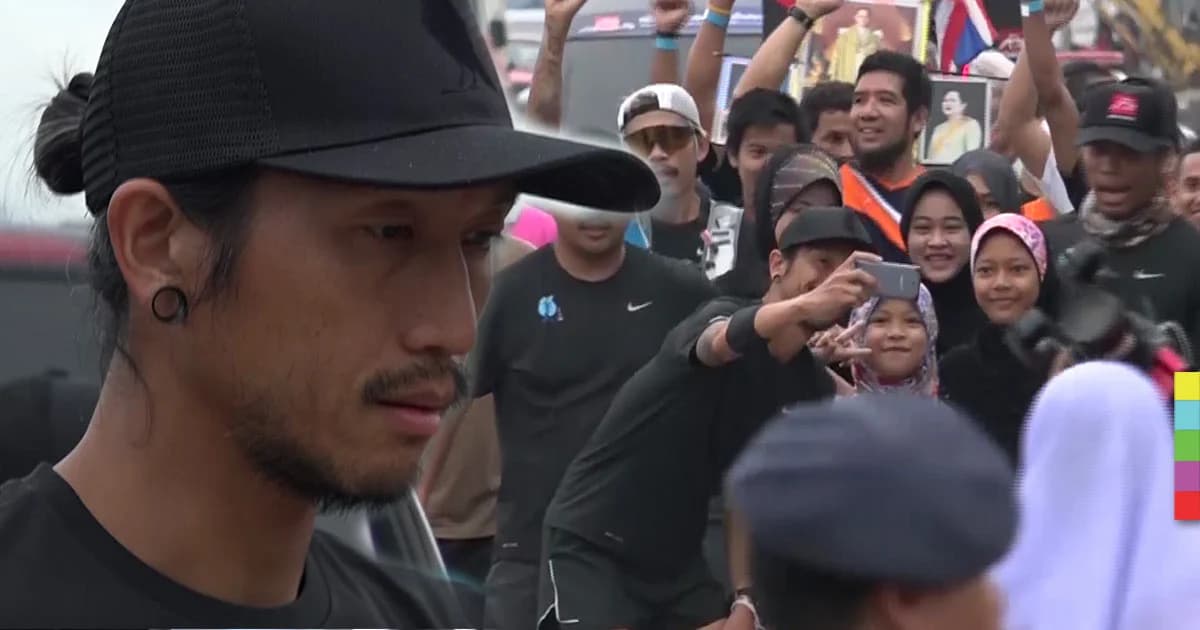 ‘ตูน บอดี้สแลม’ เริ่มต้นวิ่งวันที่ 3 ท่ามกลางฝนตกโปรยปราย