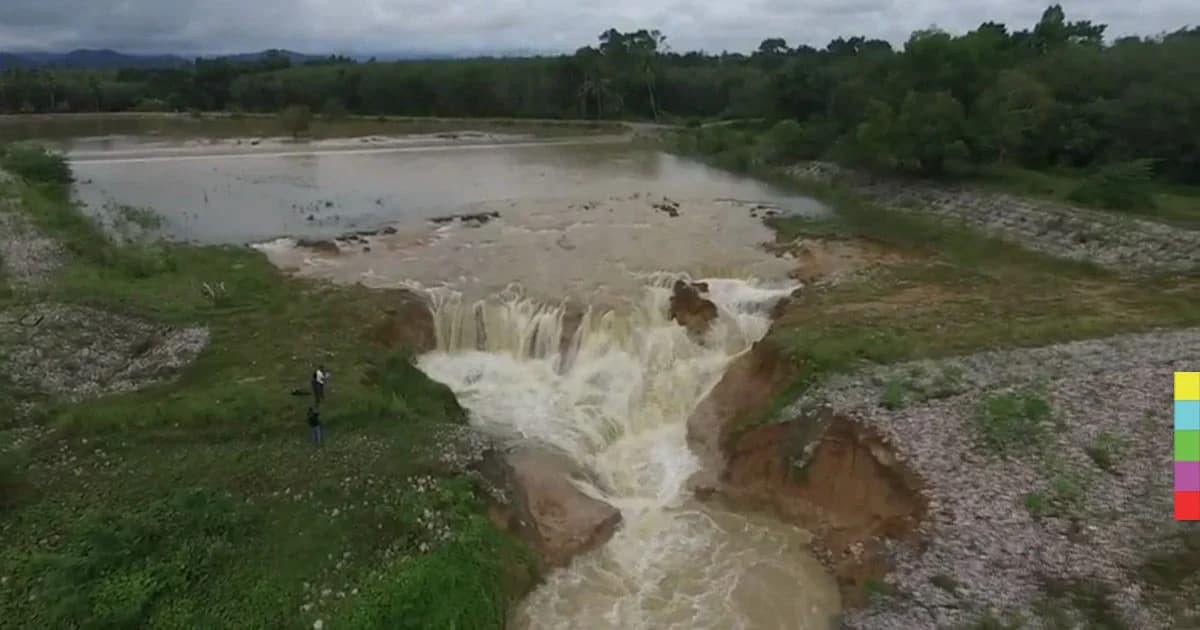 น้ำเหนือทะลัก ! เซาะคันดินอ่างเก็บน้ำพัทลุงพัง จ่อท่วมอีกรอบ