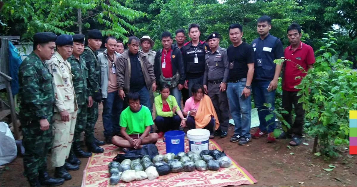 จับล็อตใหญ่ ! ฝิ่นดิบกว่า 46 กก. ลักลอบเข้าจากพม่า