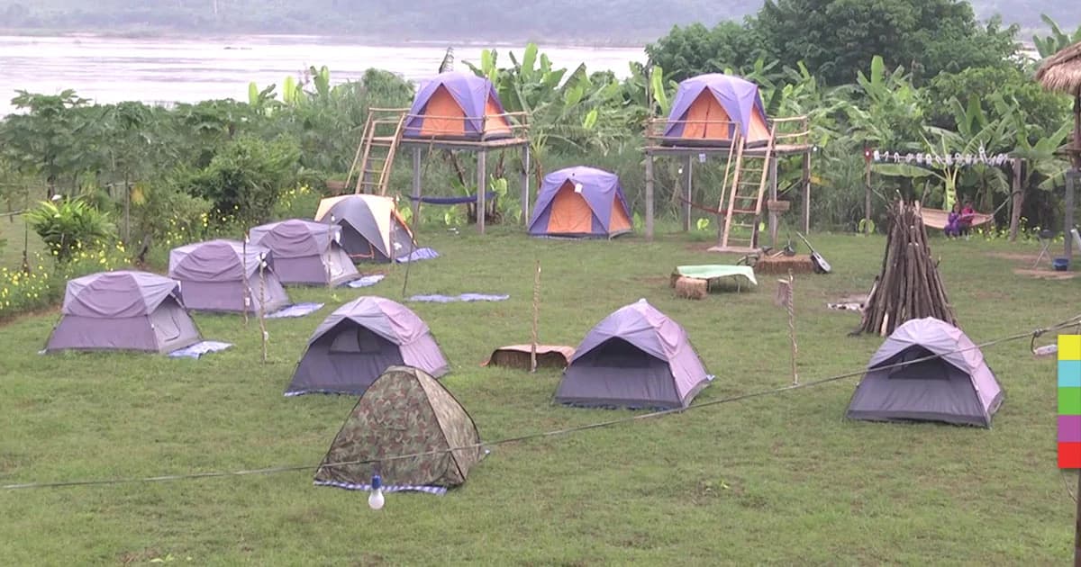 นนท.แห่จองเต็นท์ที่พักริมแม่น้ำโขงสัมผัสธรรมชาติ