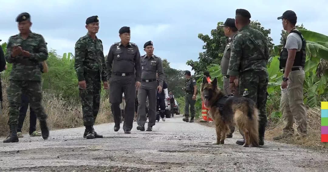 ไล่ล่า ! ตร.กว่า 120 นาย นำสุนัขทหารเร่งหาลูกเขยโหดยิงดับ 2 ศพ