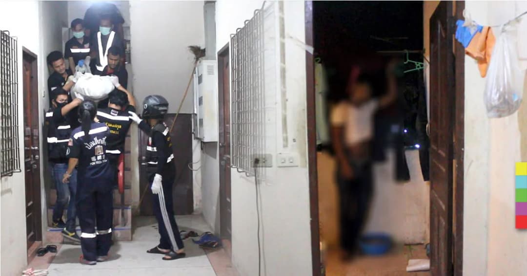 หนุ่มเมียนมา ผูกคอตัวเองดับ คาระเบียงห้องพัก คาด เครียดปัญหาหนี้สิน