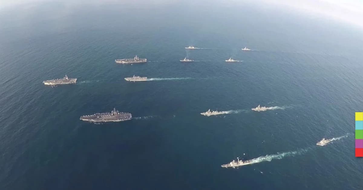 สหรัฐฯ ส่งเรือบรรทุกเครื่องบิน 3 ลำ ร่วมซ้อมรบในรอบ 10 ปี