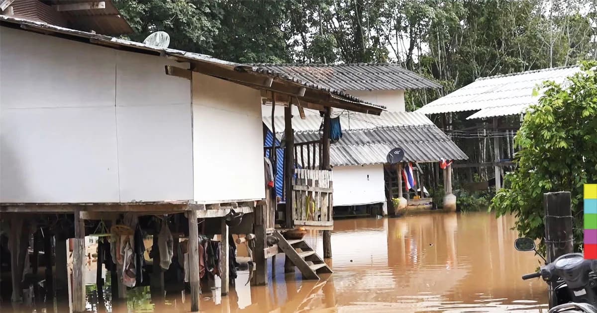 ฝนถล่มสงขลา น้ำท่วมหนัก ! โรงเรียนประกาศหยุดเเล้ว 1 เเห่ง