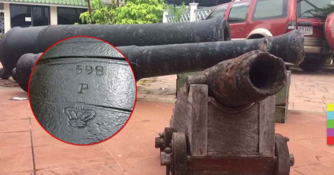 เซียนหวยเฮลั่น ! ปืนใหญ่โบราณ อายุ 250 ปีให้โชค ออกตรงเป๊ะเลขตีตราปืน