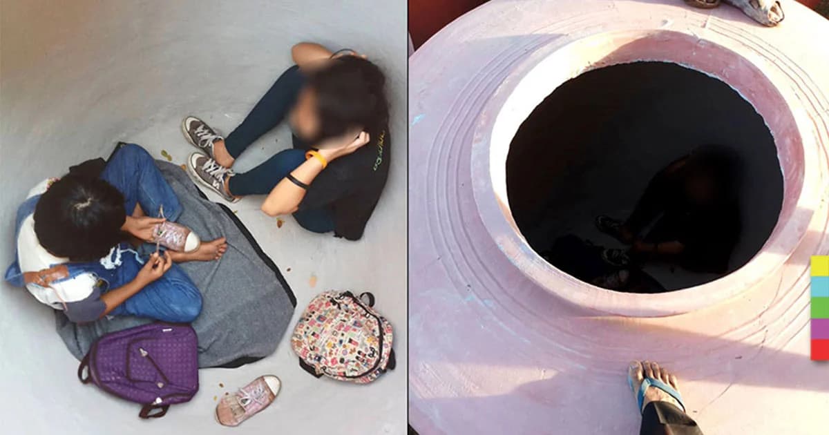 คนงานพบ 2 ด.ญ.วัย 12 ปี อยู่ในโอ่ง ! เผย หนีออกจากบ้าน มีเงินติดตัว 40 บาท