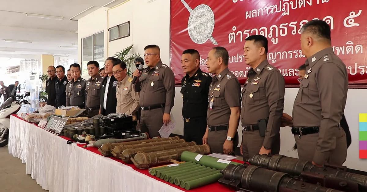 รวบ 2 ไกด์เดินป่า ค้าอาวุธสงคราม เร่งล่าขบวนการเบื้องหลัง