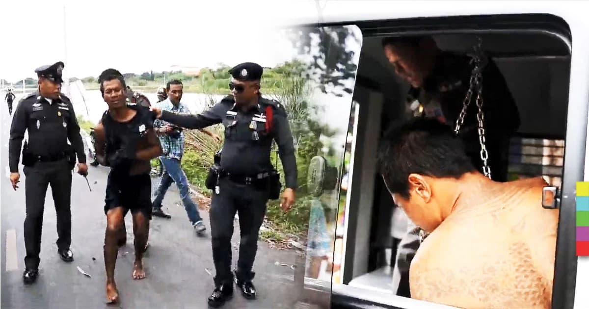 ผู้ต้องหาคดีเสพยาบ้า แหกลูกกรงรถหนี ก่อนถูกตามรวบได้ อ้างคิดถึงลูก