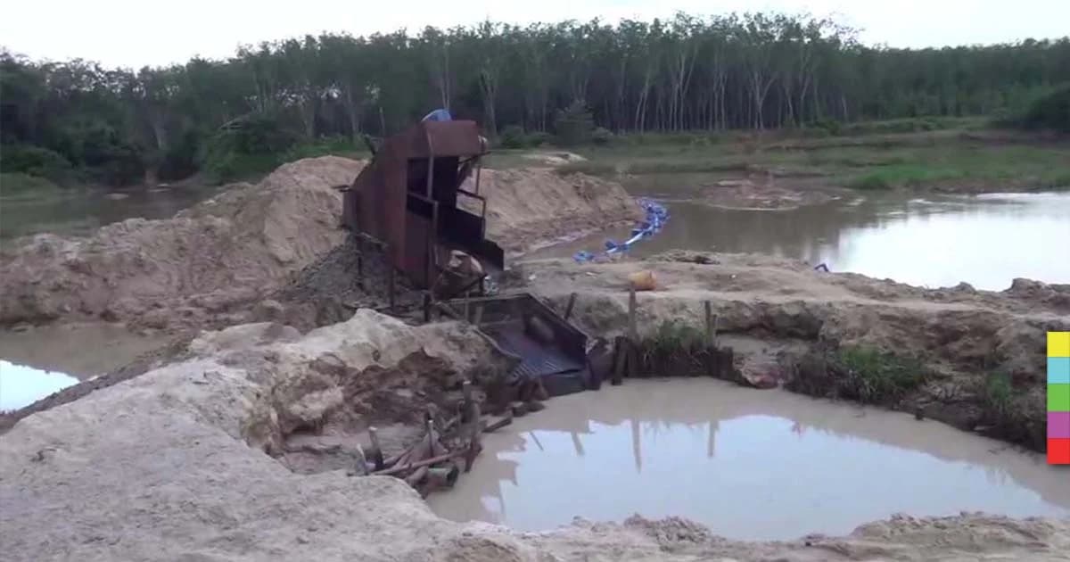 ตร.ดำเนินคดีโรงงานดูดทรายพัทลุง หลังทำให้ลำคลองเสียหาย