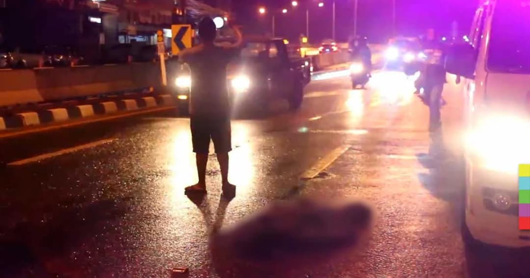 พ่อเฒ่าเดินข้ามถนนถูกปาเจโร่พุ่งชน ก่อนถูกตีนผีอีกคันเหยียบซ้ำดับ