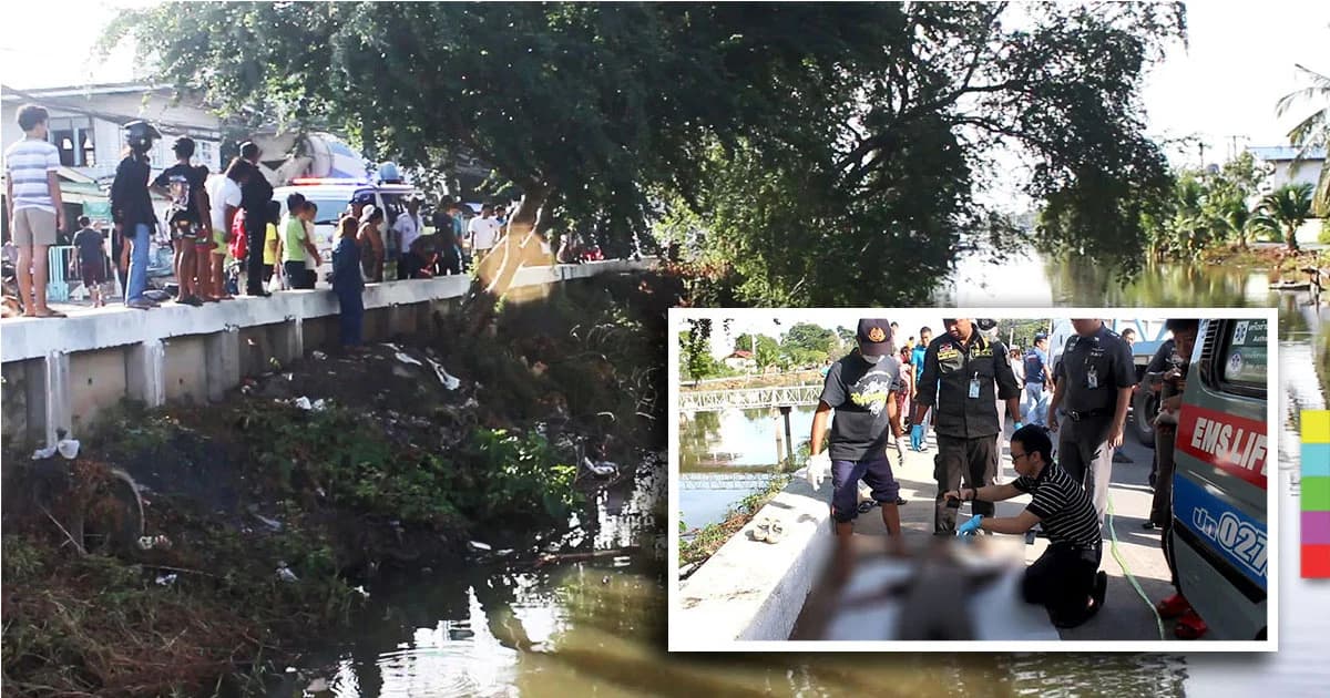 พบศพสาวใหญ่ เสียชีวิตกลางคลอง ย่านปทุมธานี