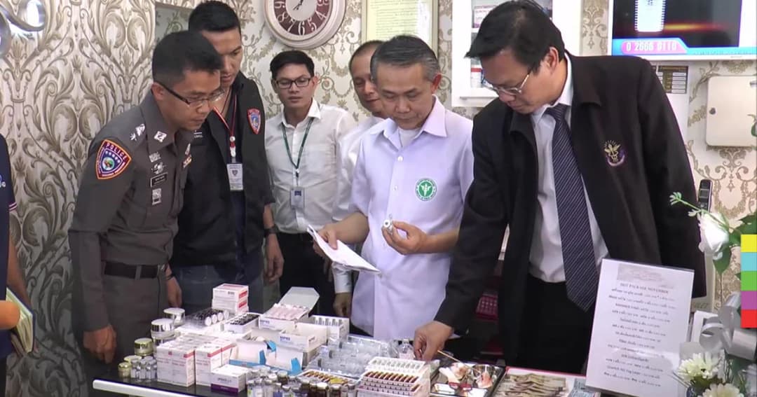 บุกจับคลินิกเสริมความงามเถื่อน ย่านนนทบุรี