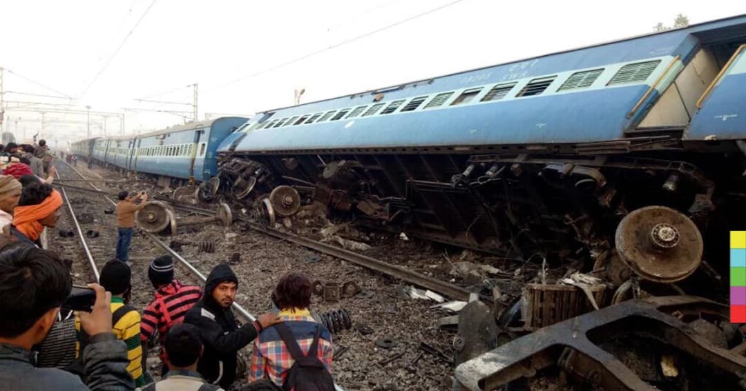 รถไฟอินเดียตกราง ตาย 3 บาดเจ็บอย่างน้อย 9 คน